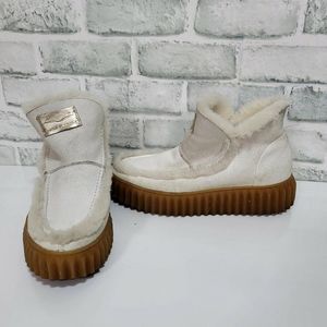 VOILE BLANCHE Womens 36 Bice 01 Pull On Booties Shearling Lined